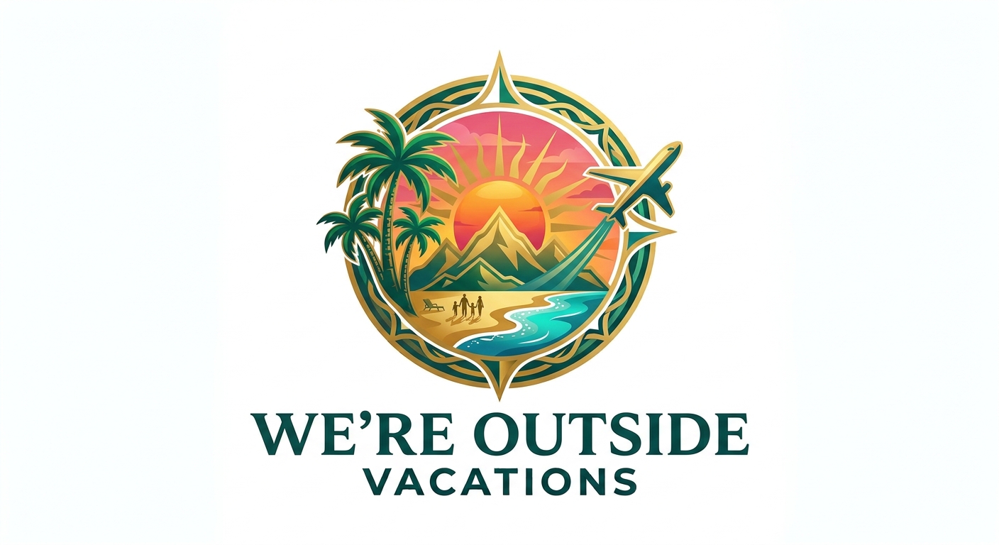 We're Outside Vacations logo